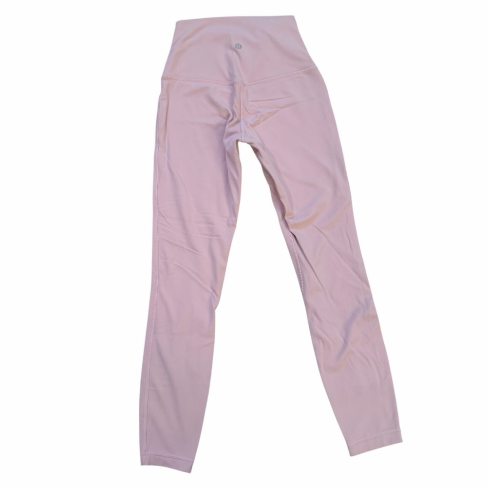Lululemon Align Double-Lined 25” High-Waisted Pink Peony Leggings Size 4 - Picture 2 of 7